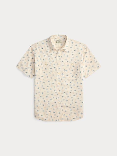 RRL by Ralph Lauren Nautical-Print Linen-Cotton Workshirt