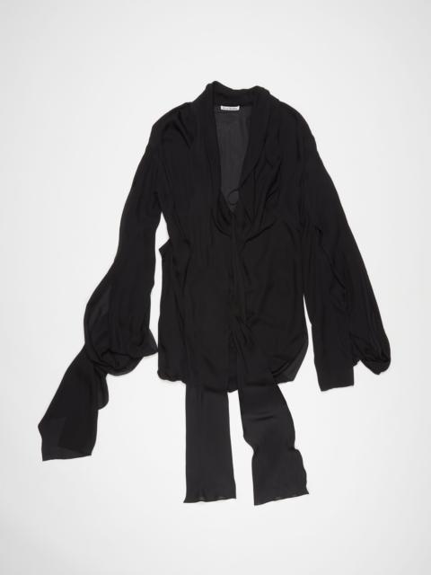 Acne Studios Dress draped scarf - Black