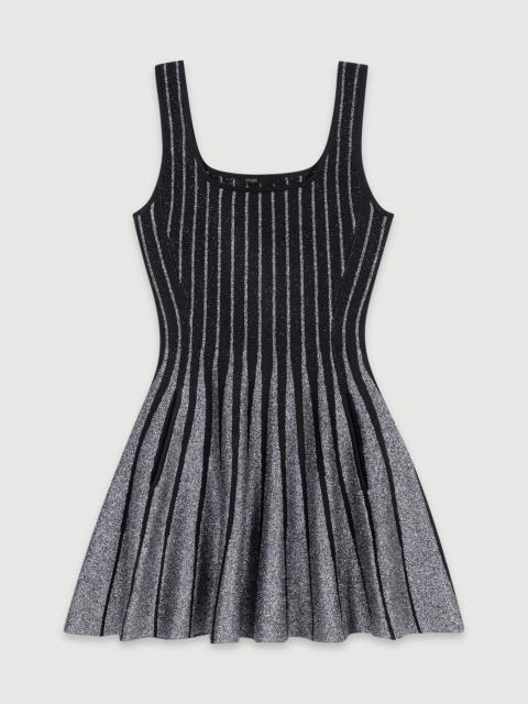 maje Short jacquard knit dress