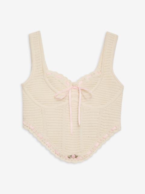 For Love & Lemons Olina Crochet Top