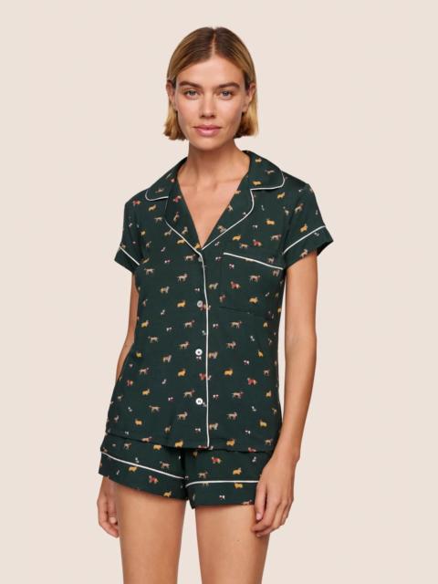 eberjey Gisele Printed TENCEL™ Modal Shortie Short PJ Set