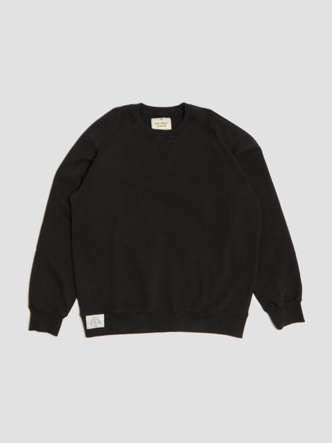 Nigel Cabourn Embroidered Arrow Crew Sweatshirt in Black
