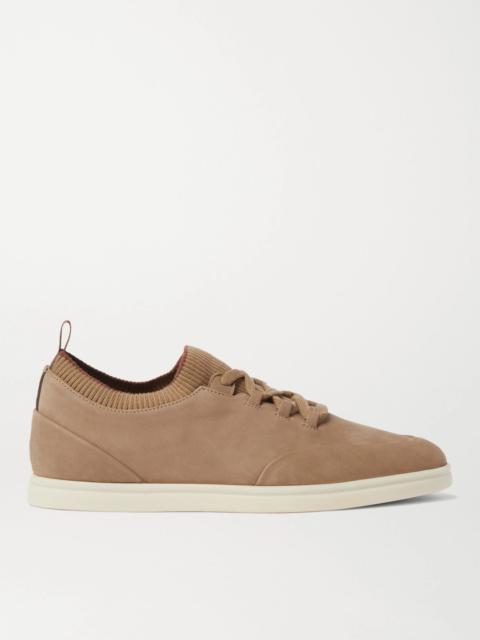 Loro Piana Soho Walk Nubuck Sneakers Brown