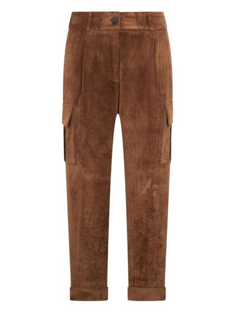 PESERICO corduroy pocket trousers