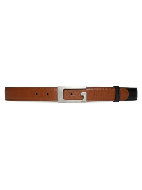 GUCCI Gucci G Square Two Tone Belt