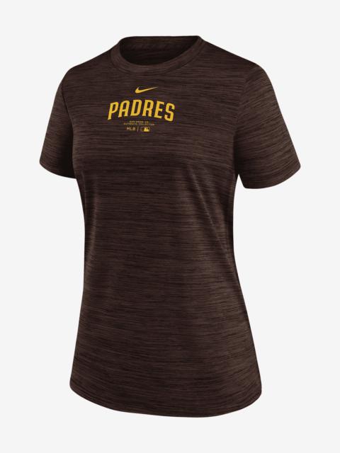 San Diego Padres Authentic Collection Practice Velocity Nike Women's Dri-FIT MLB T-Shirt