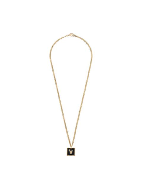 A.P.C. Logo A Plaques necklace