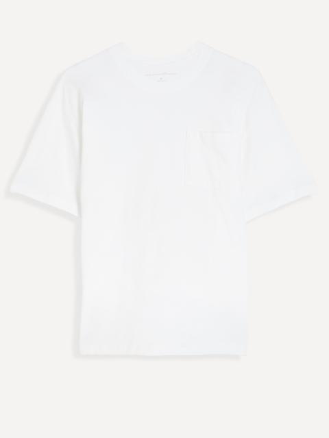 aaron levine White Boxy Pocket T-Shirt