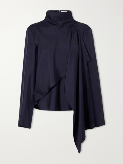 RÓHE Scarf-detailed Silk-satin Blouse