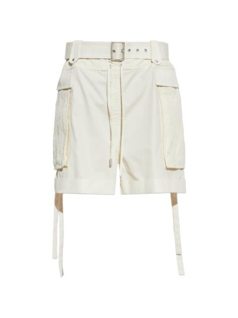 Alexander McQueen belted cargo shorts