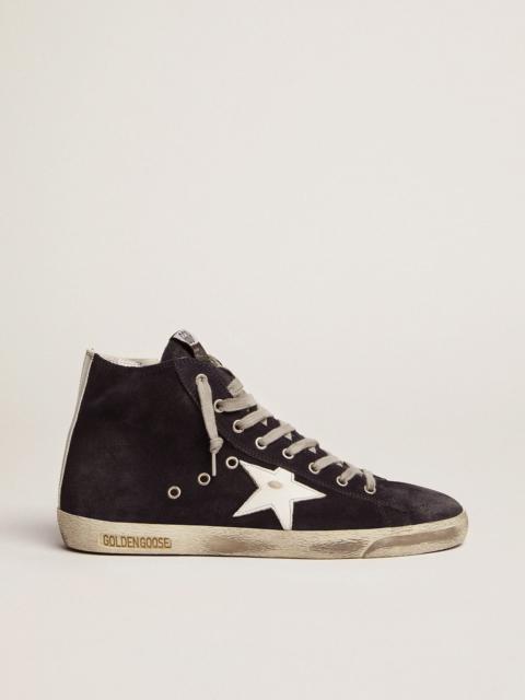 Golden Goose Men's Francy in leather with leather star and heel tab