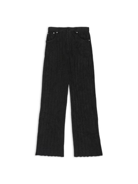 BALENCIAGA Women's Large Baggy Pants in Black