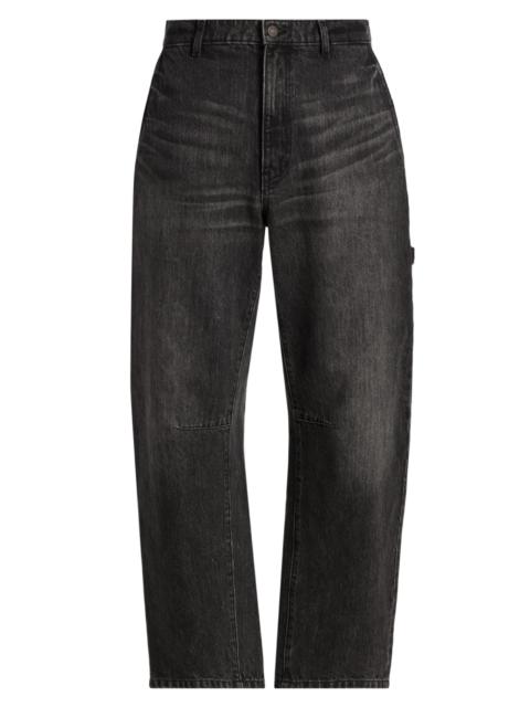 NILI LOTAN Men's Carpenter Faded Jeans - Stone Black Wash