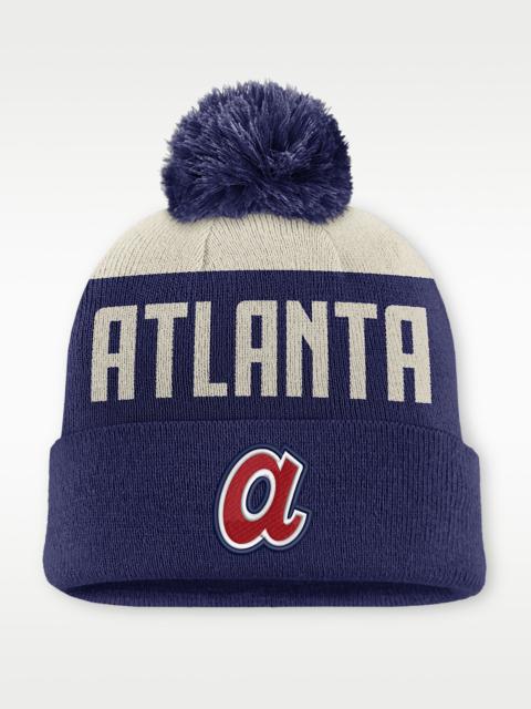 Nike Atlanta Braves Cooperstown Peak Men's Nike MLB Cuffed Pom Beanie
