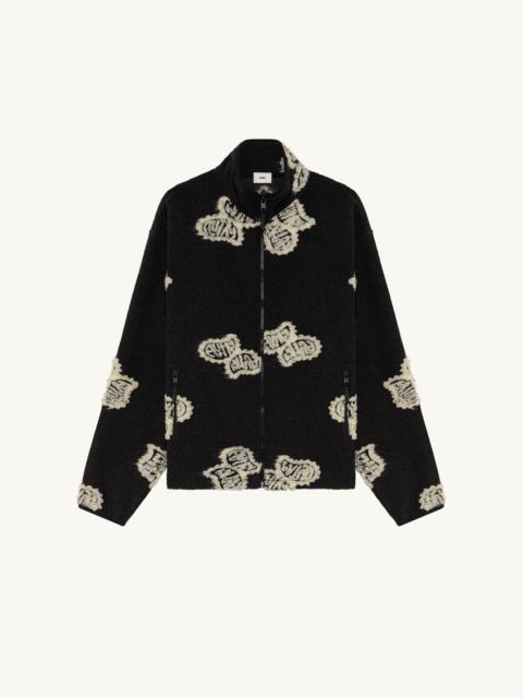 AUTRY ALL-OVER FULL-ZIP TEDDY JACKET UNISEX