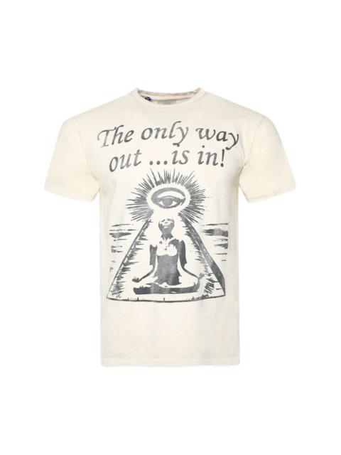 【GALLERY DEPT.】ONE WAY GALLERY DEPT. Gallery Dept. Only Way Out Tee 'Antique White