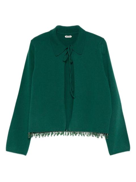 BODE Lodge tie droplet-beads cardigan