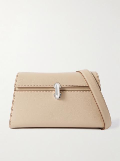 SAVETTE Symmetry Textured-leather Shoulder Bag