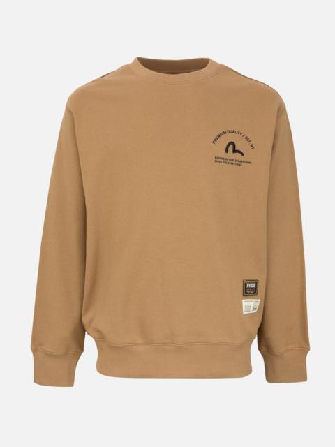 EVISU GODHEAD OUTLINE PRINT SWEATSHIRT