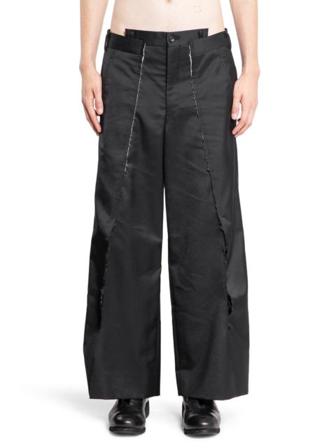 Spliced-Wool-Nylon-Wide-Leg-Trousers