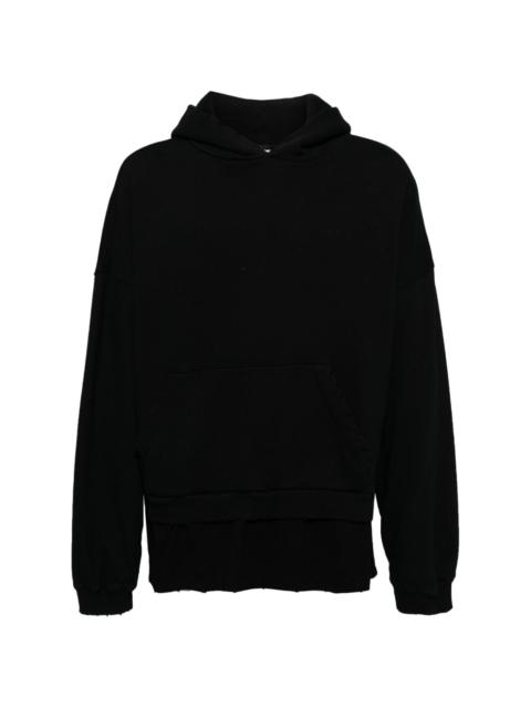 beaded logo hoodie