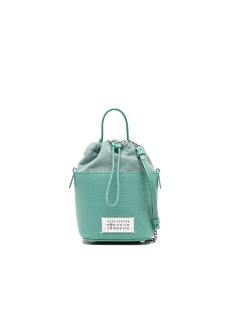 mini 5AC leather bucket bag