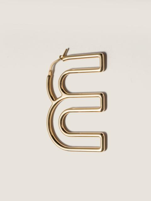 Miu Miu Single metal earring