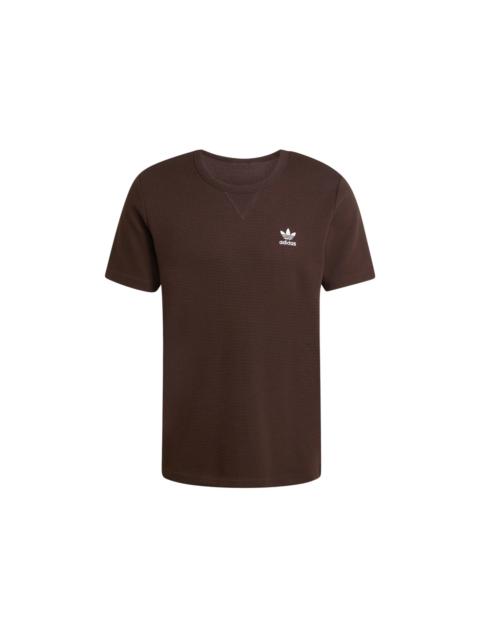 adidas adidas Trefoil Essentials Waffle T-Shirt Aurora Coffee