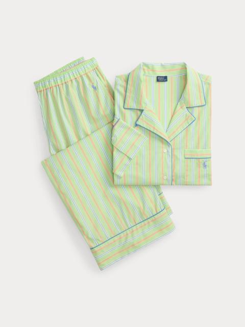 Polo Ralph Lauren Striped Poplin Long-Sleeve Pajama Set