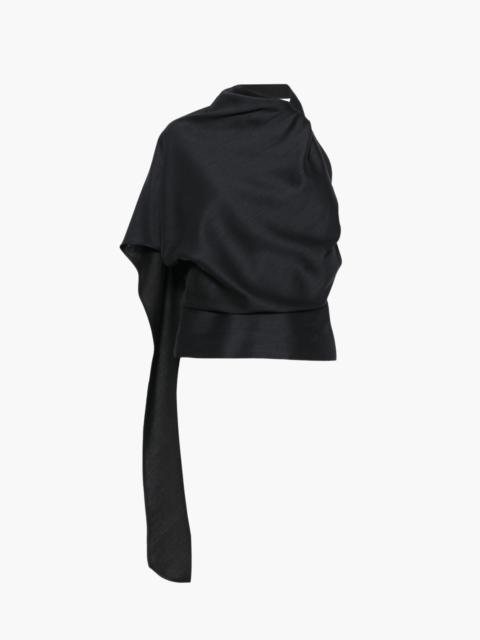 RÓHE DRAPED OPEN BACK TOP