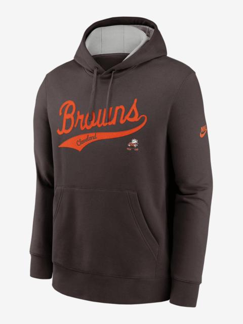 Cleveland Browns Rewind Club Logo Men's Nike NFL Pullover Hoodie