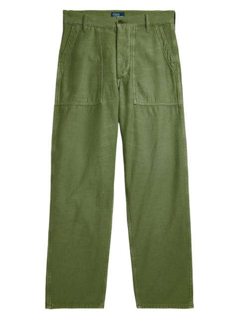 Polo Ralph Lauren Women's Ricky Sateen Straight-Leg Pants - Olive