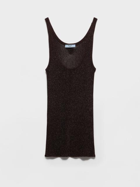 Prada Lamé tank top
