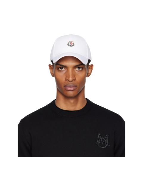 Moncler White Archivio Baseball Cap
