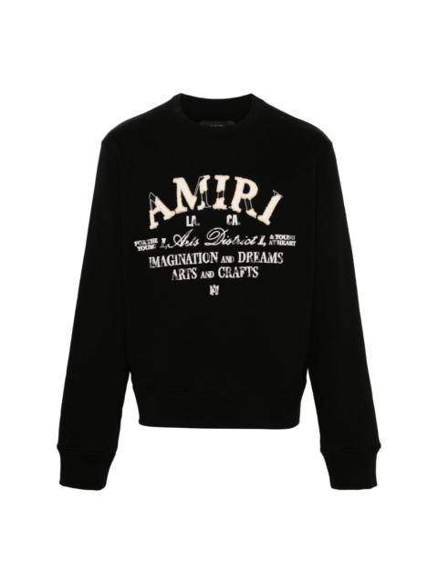 AMIRI Distressed Arts District cotton sweatshirt