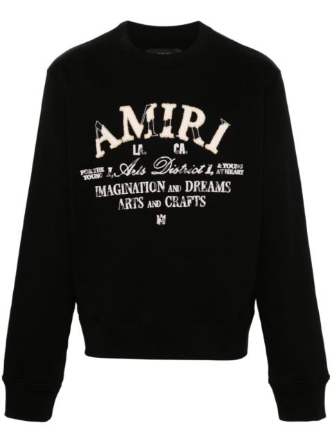 AMIRI Distressed Arts District cotton sweatshirt