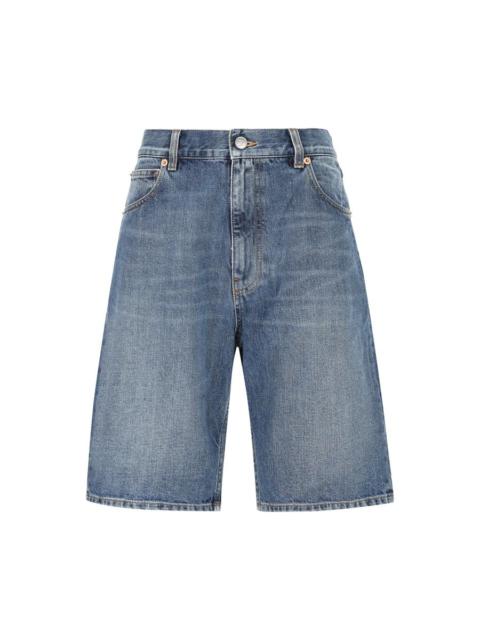 Chloé Patchwork denim bermuda shorts | leam | REVERSIBLE