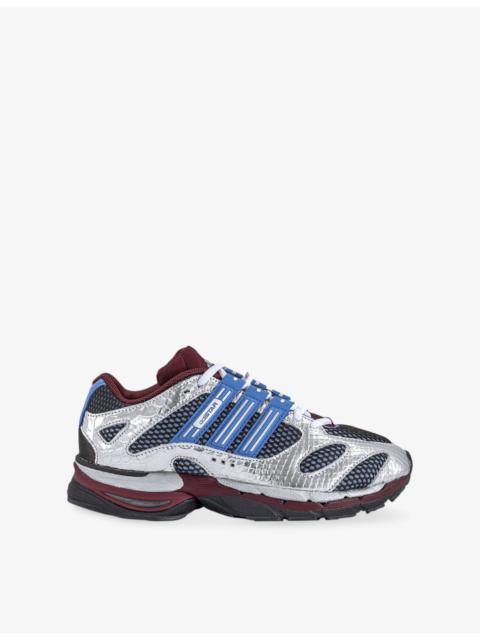 adidas Adistar Mesh and Faux-Leather Trainers