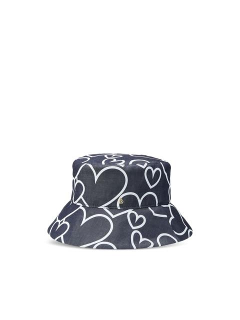 MAISON MICHEL Harper heart-pattern hat
