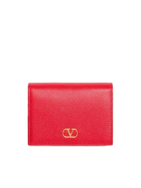Valentino grained VLogo-signature wallet