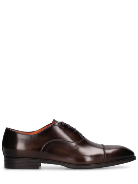 Santoni Backyard leather lace-up shoes