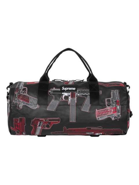 Supreme Supreme SS26 Guns Embroidered Leather Duffle Bag 'Black' SS26B31-BLACK