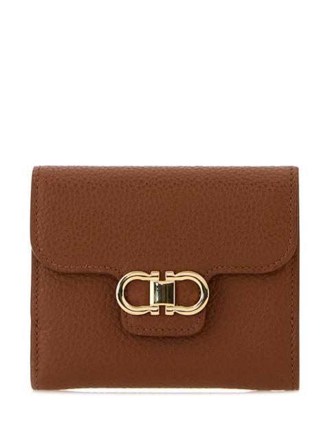FERRAGAMO Caramel leather wallet