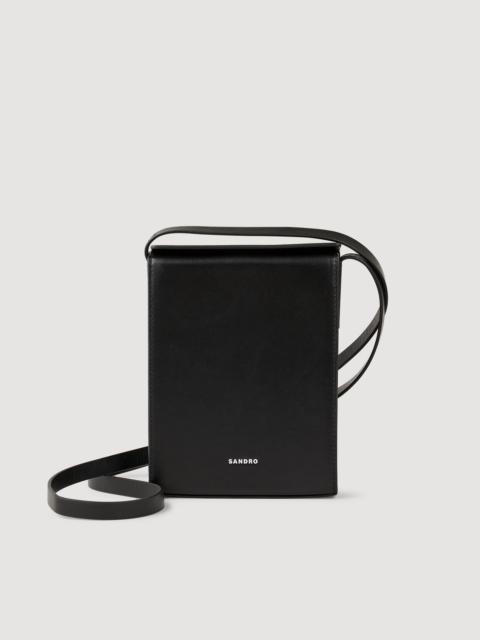 Sandro LEATHER SHOULDER BAG