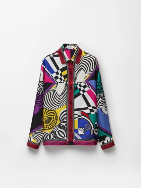 VERSACE Printed Silk Twill Shirt