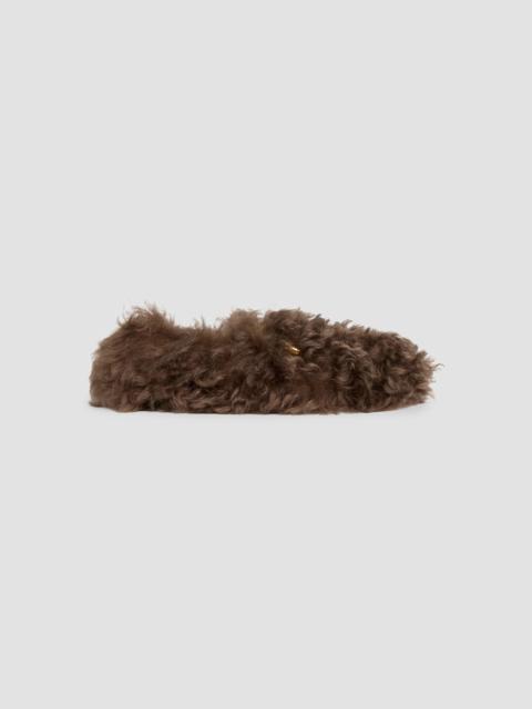 GUCCI Women's Pierre Shearling Loafers - Brown