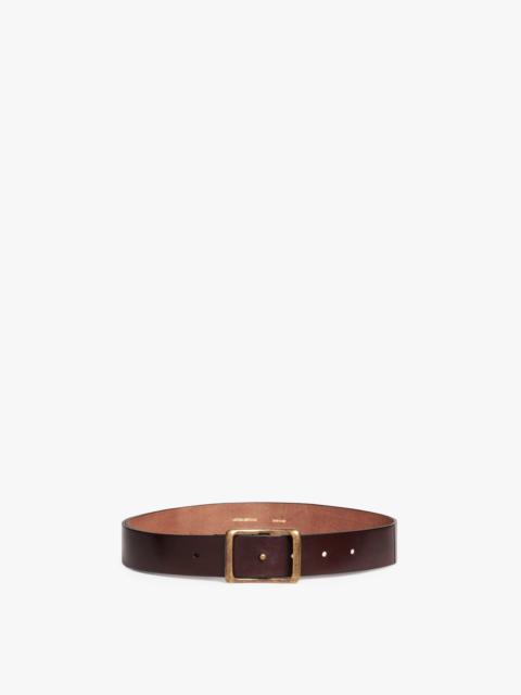 Victoria Beckham Utility Belt in Chocolate Brown