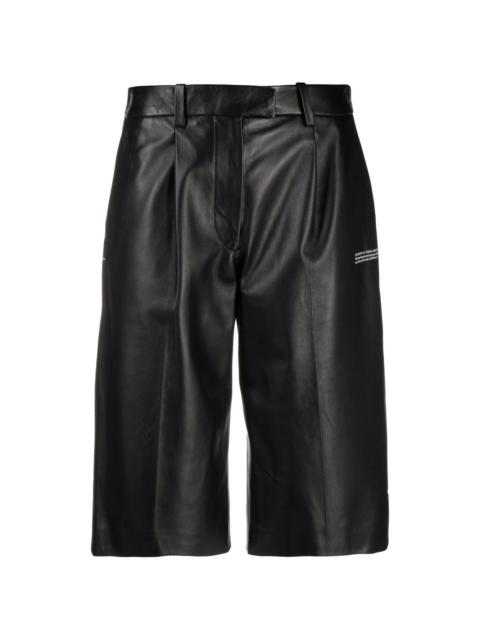 Off-White leather tailored shorts