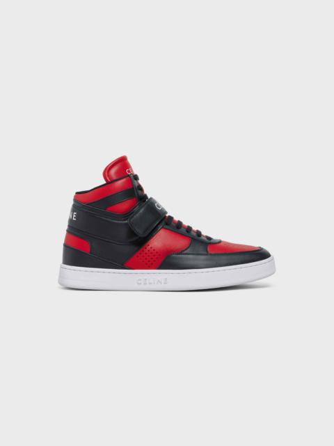 CELINE CT-03 HIGH SNEAKER WITH VELCRO in CALFSKIN
