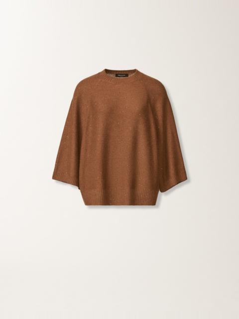 FABIANA FILIPPI Wool and silk cape with sequins